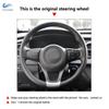 Perforated Microfiber Leather Hand-Stitched Car Styling Interior Steering Wheel Cover Trim For Kia K5 Optima 2014 2015