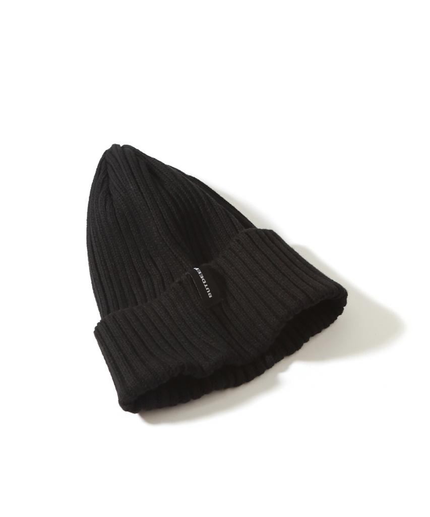Diposwi 22 Cotton Symbol Basic Beanie - Black