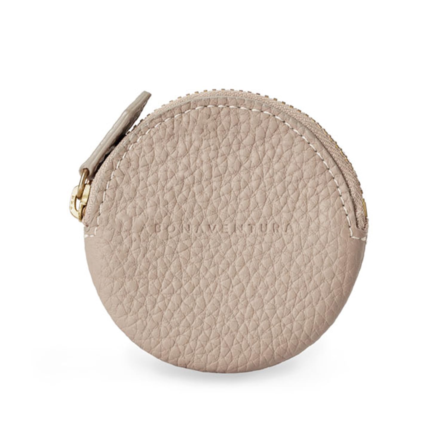 

BONAVENTURA Bonaventura Round Coin Case Shrink Leather Italian Leather Genuine Leather Present Gift [Greige] BCCT3-GG