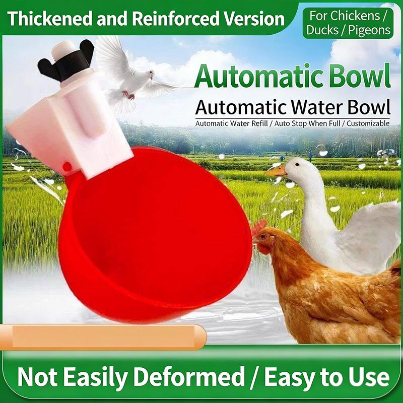 5Pcs Automatic Drinking Bowl Chicken Drinker Hanging Water Cup For Backyard Poultry