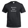 Worlds Best Brother Siblings Bro Family Shirt Funny Shirt Gift Cotton T-Shirt