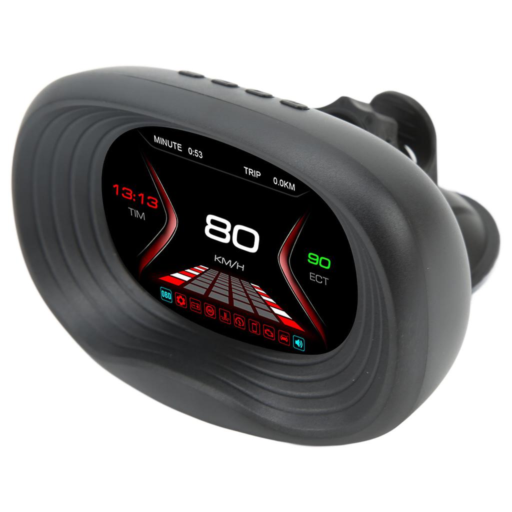 OBD HUD Digital Meter Temperature Speed Mileage Pressure Display Auto Diagnostic Gauge Overspeed