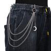 Moon Pendant Chain On The Jeans Pants Women Punk Keychains for Men woman Harajuku Rock and roll Accessories