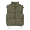 Solid Color Vest Women's Loose Autumn and Winter New Fashion Vest Down Cotton Stand-up Collar Student Vest Jacket