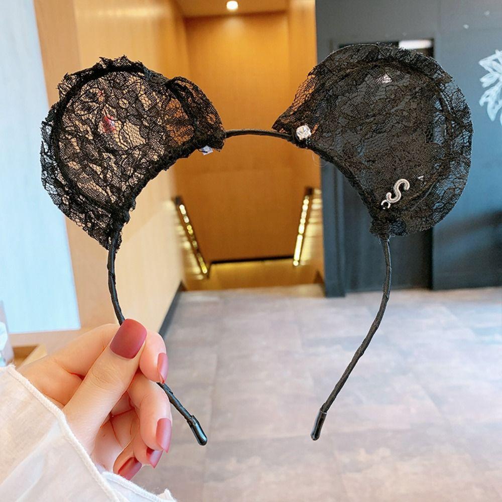 Stage Hair Accessories Large Bow Hair Hoop Polka Dot Cute Headband Retro Hairband