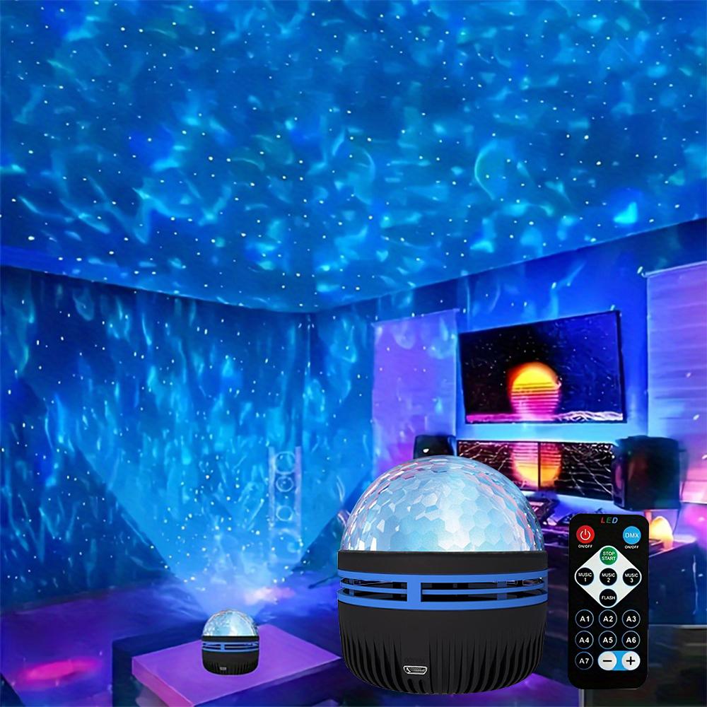 Mini Starry Sky Projection Lamp LED With 7 Color Patterns Remote Control Multifunctional Polar Night Light Bedroom Atmosphere