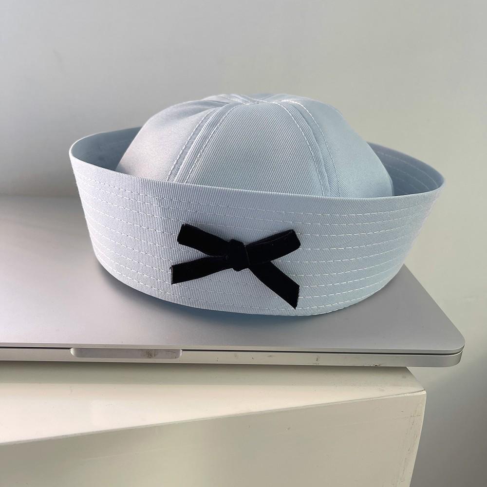 

Women s Blue Sailor Hat - Japanese & Korean Style Versatile Autumn Beret One Size (56-58cm)