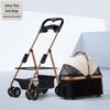 Lightweight and Foldable Pet Stroller for Small Dogs, Cats, and Teddy Bears, Ideal for Outdoor Travel