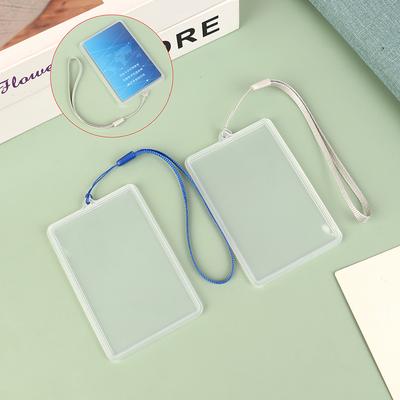 Funda con tapa, tarjetero de identificación con cordón, etiqueta de nombre, tarjetero de acceso para empleados