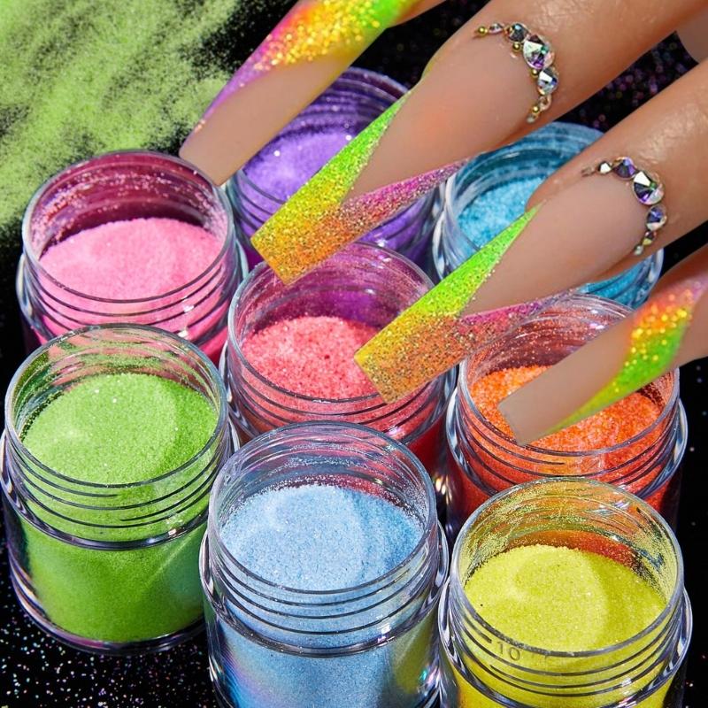 Nails Art Glitters Set Nails Brushes Set Nails Art Kits Nails Art Charms Manicure Supplies Nails Art Decorations
