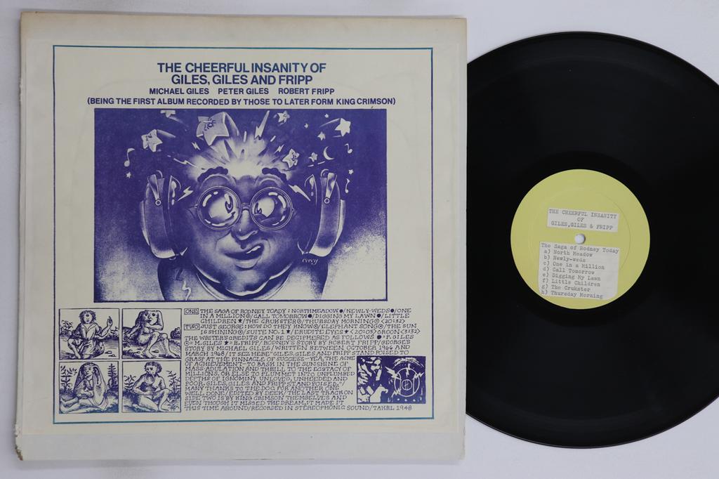 LP Record GILES GILES & FRIPP - Cheerful Insanity Of Giles, Giles A TAKRL1948 AMAZING KORNYFO US Rock Used