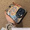Applicable To Apple 12/13 Mobile Phone Case iPhone16 Colorful Vortex Cat 15promax Matte Silver XS