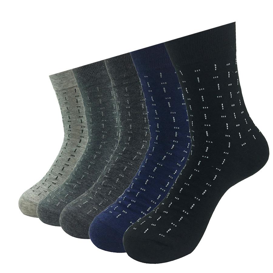 5 Paare/Lot Kleidersocken Herren Gestreift Lang Hohe Qualität Baumwolle Atmungsaktiv Business-Socke Männlich Ehemann Vater Geschenk 14 Stile