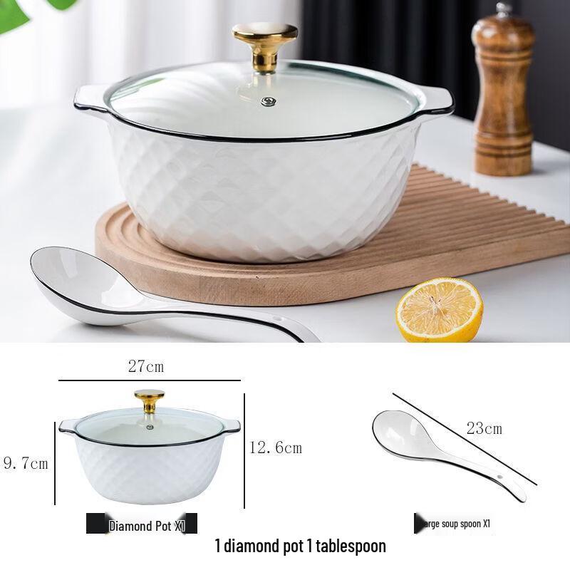 Rose Diamond Ceramic Tableware Set