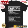Regels Voor Het Datten Van Mijn Dochter Vaderdag Unisex T-shirt Vintage Ademend Stijlvol Veelzijdig Casual Comfortabel