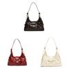 Pu Underarm Bag For Women With Zipper Closure And Interior Pouch For Daily Use