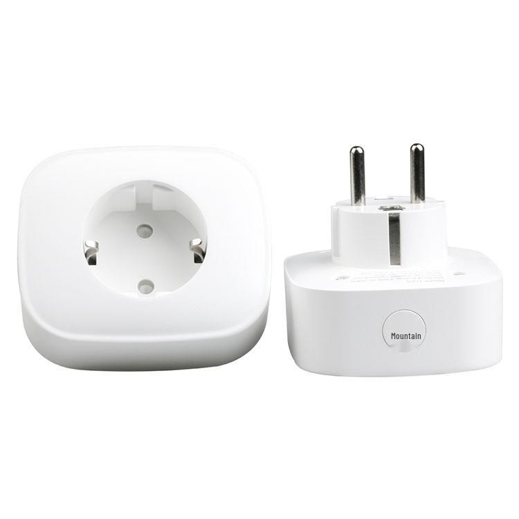 Google Home Compatible EU Smart Socket with HomeKit, Matter, Tuya, WiFi & Zigbee Integration.