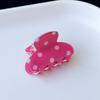 Cute Polka Dot Hair Claw Non-Slip Acrylic Hair Clamps New Mini Hair Clips  For Women