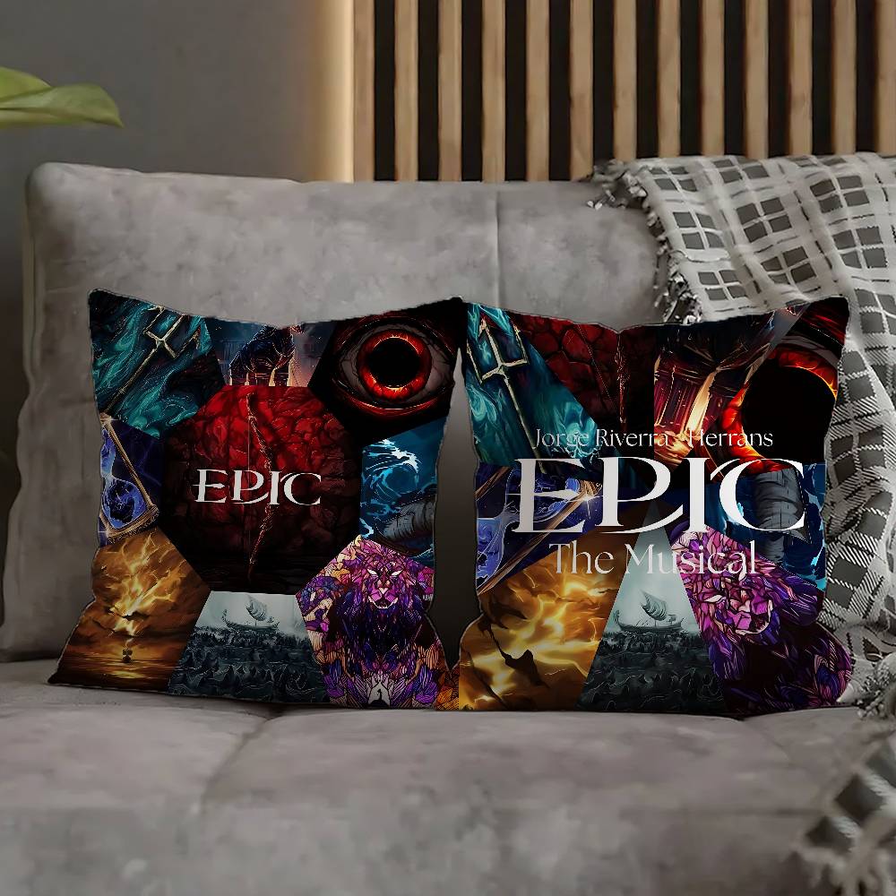 E-Epic The Musical Pillow Case For Sofa Decor Car Office Room Printing Cushion Cover Decorations and Protector