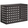 Air Conditioner Cover Black 90 X 40 X 60 Cm Steel