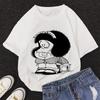 Mafalda Kawaii Graphic Print T-shirt Women Harajuku Aesthetic Pink Tops Y2k Casual Tshirt 2026 Newest Summer Fashion Female T Shirt