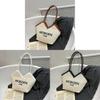 Woven Tote Bag For Women With Zipper Closure And Internal Phone Pocket For Daily Casual Use