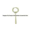 Titanium Alloy Water Drop Pendant Earrings with Anodized Color Change – G23 Titanium Hoop Body Piercing Jewelry.