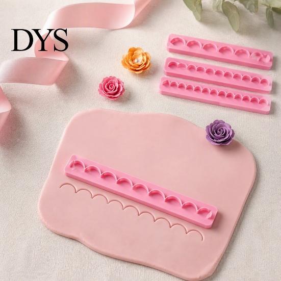 Polymer Clay Cutters 6Pcs Flower Petal Cutter, 6 Shapes 3D Making Craft Mold Tool, Handmade Plastic Crafting Tools for DIY Lovers