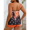 Tankini 2025 Large Plus Size Swimsuit Women Printed Swimwear Female Bathers Bathing Swimming Swim Suit Beachwear