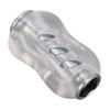Fishing Reel Handle Knob Replacement for SAD Gourd Shaped Non Slip Texture Design Fishing Reel Handle Silver Black