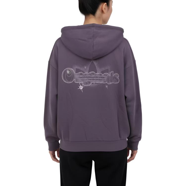 Adidas Originals Loose Fit Hooded Zip Jacket Women Jackets KT6378