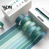 Washi Tape Set 8 Rollen Set, Dekorative Sticker, Ästhetische Unifarbene Tapes Sauberes Design Abdeckband für Scrapbooking Zubehör, Journaling Junk