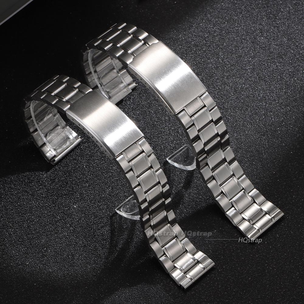 Stainless Steel Watch Band Bracelet 12mm 14mm 16mm 18mm 20mm 22mm 24mm Women Men Metal Wristband Replacement Strap Universal