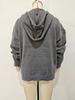 2026 European & American Women's Hooded Drawstring Long Sleeve Wool Knit Sweater