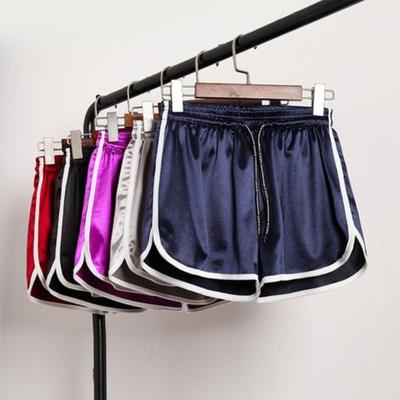 Lauf-Sportshorts für Damen im Frühling und Sommer Neuer Stil Übergröße Locker Schlankmachend Kordelzug Weitbein-Hose Haus-Hose