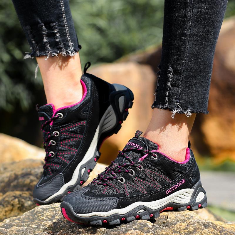 Plus Size Men's Outdoor Leisure Mountaineering Shoes Fashion Sports Travel Shoes Mesh Breathable Hiking Boots