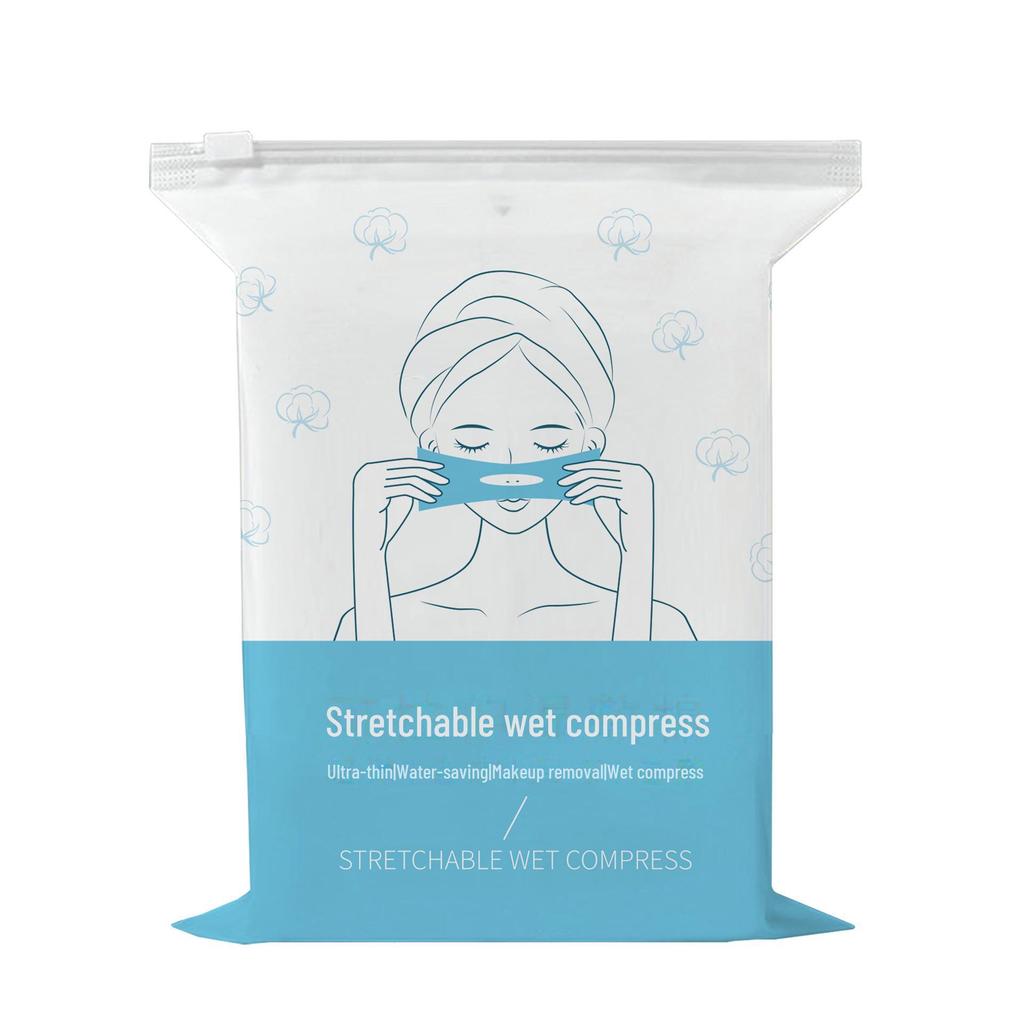 "Stretchable Cotton Pads for Wet Compress - Face, Nose & Eyes"