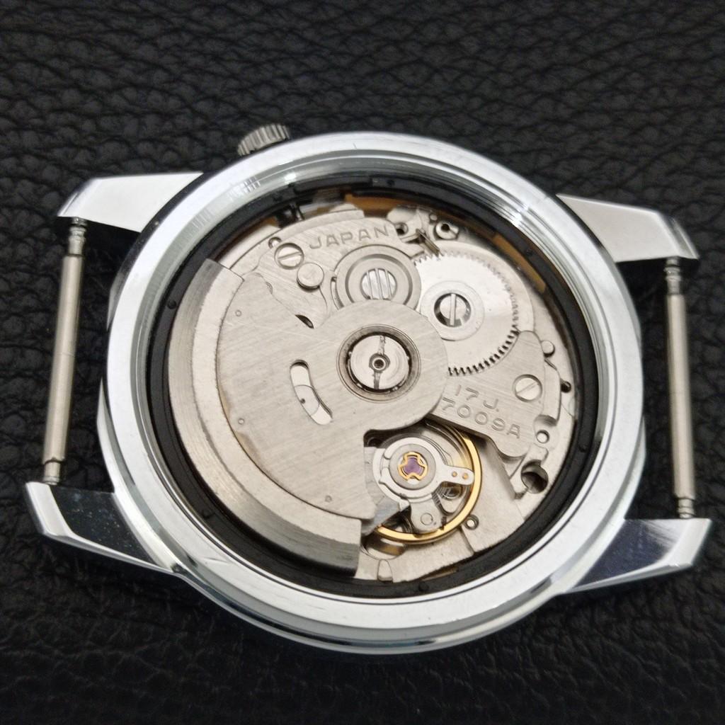 AUTOMATIC VINTAGE REFURBISHED SEIKO 5 JAPAN MENS BROWN DIAL WATCH a445674-1