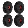 4pcs 1.0in Small RC Wheels Tires Aluminium Alloy Compatible RC Climbing Car Wheels Tire for 1Celsius18 1Celsius24 for SCX24