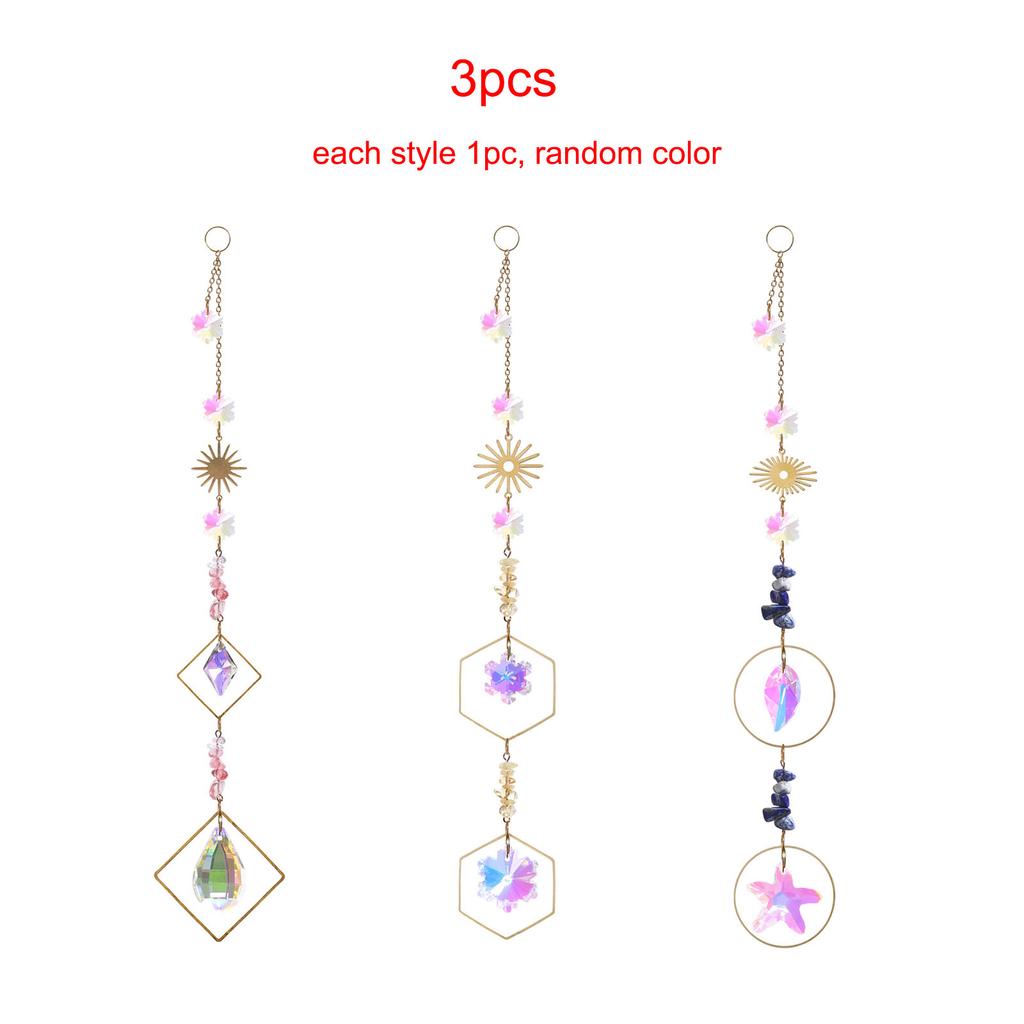 Pendentif Cristal Forme Flocon de Neige Ange Ornement Couleur AB Étoile de Mer Capteur de Soleil Décoration Suspendue Pour Jardin