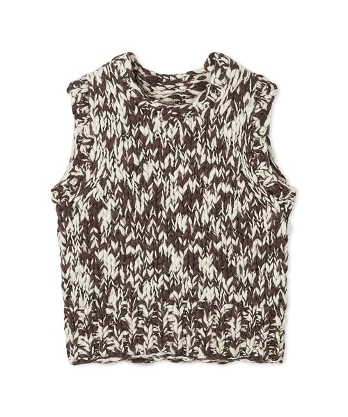 

Жилет ручной вязки Emi Free Size из смесовой шерсти, 13WNT254055, Женский, BRW,