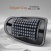 Breathable Car Lumbar Support Cushion with Wood Beads for Summer