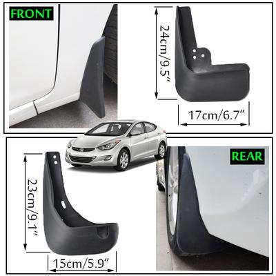 Garde-boue de voiture pour Hyundai Elantra MD 2011 2012 2013 2014 2015 2016, garde-boue, garde-boue, garde-boue avant et arrière