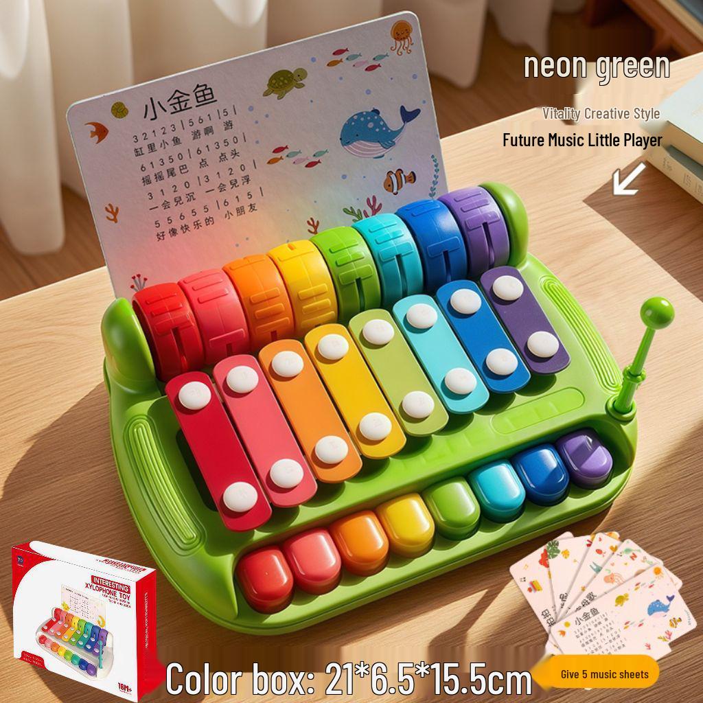 

Multi-Functional Eight-Tone Baby Piano Chime - Early Education Musical Toy for Toddlers
