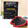 Double Sided Wooden Classroom Board Attachment Durability Ecological Friendly Design for Study Note Photo Props
