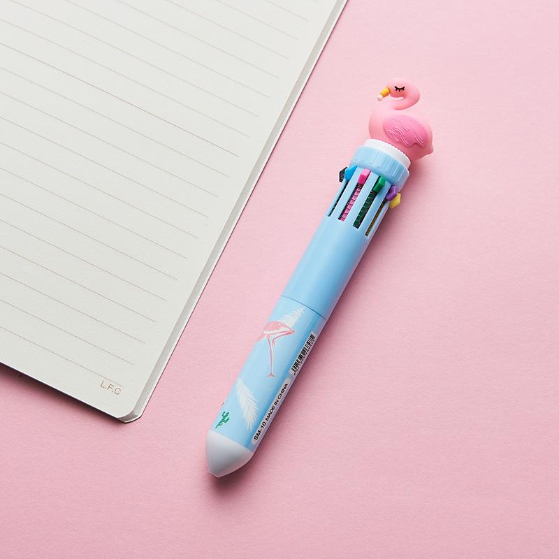 1Pc  10 Color Cartoon Pen Gifts Birthday Party Christmas Wedding Guest Gifts Carnival Party Gift Pack for School Office Art Craft Back To School Gif