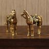 Metal Horse Statue Sculptures Decorative Animal Figurines Tabletop Ornament Symbols Wealth Career Home Decorations