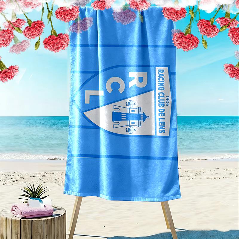 Racing Club de Lens Print Beach Towel, Large Soft Quick Dry Towel for Beach Camping Swimming