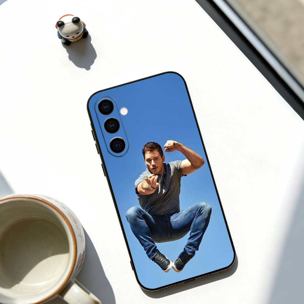 Chris Pratt Phone Case For Samsung Galaxy A73,A72,A71,A70,A53,A52,A51,Others Soft Black Cover