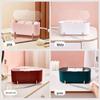 Transparent Dustproof Cosmetic Organizer: Cotton Swab, Makeup Remover, Sponge, Lipstick Storage Box with Lid.